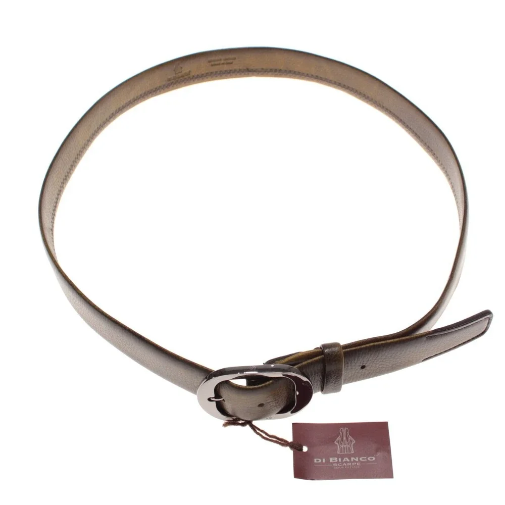 Di Bianco NWT Cut to Size Dress Belt In Green Leather One Size